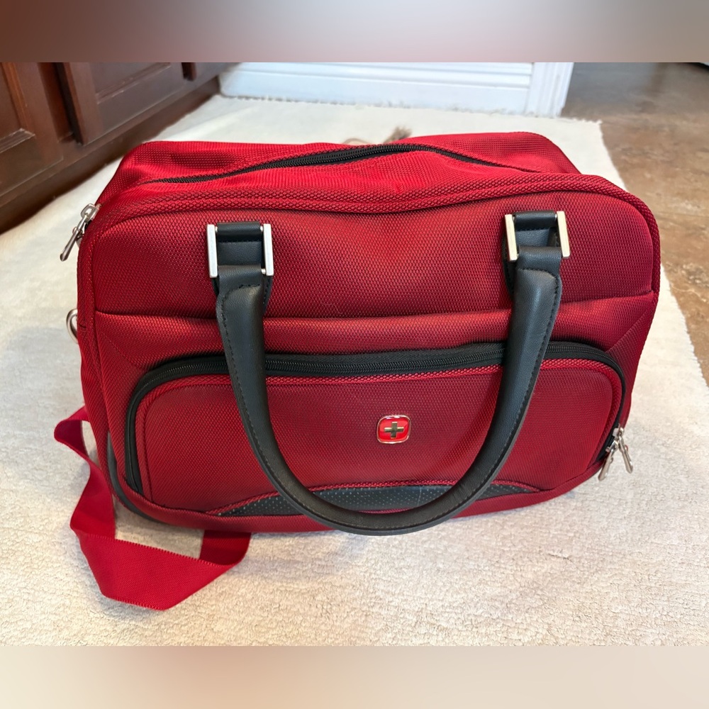 Red and Black Victorinox Swissgear bag
